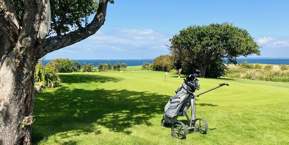 Golfplatz auf Ærø mit Blick auf die dänische Südsee